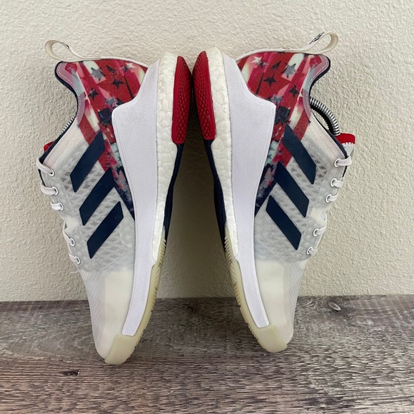 Adidas Crazyflight USA Volleyball Shoes Women's 7.5 Red White Blue - Picture 3 of 12